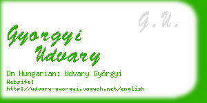 gyorgyi udvary business card